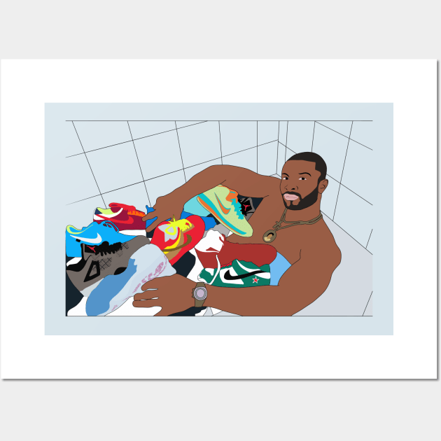 PJ Tucker Sneakerhead Minimalist Basektball Dunks AJs Wall Art by Hevding